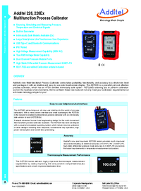 Thumbnail of document Data Sheet - 226 Multifunction Process Calibrator